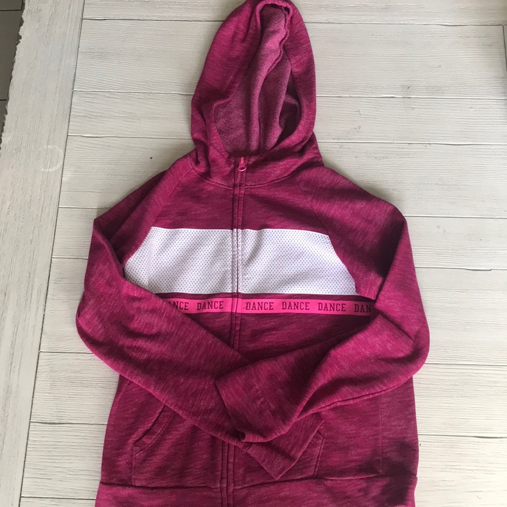 Danskin Now dance zip up hoodie jacket